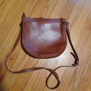 Leather Madewell bag.